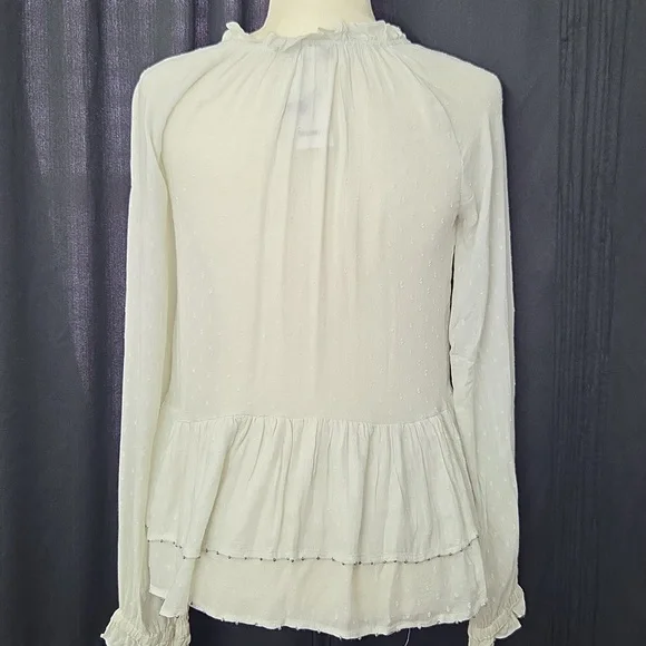 William Rast Ruffle Blouse - Picture 2 of 9